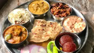 South Indian meal.
Good family restaurants in Kurnool pure veg